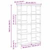 vidaXL Bokhylle Sonoma eik 82 x 32 x 144,5 cm Konstruert tre