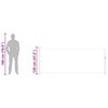 vidaXL Uttrekkbar sidemarkise 120 x 300 cm svart