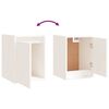 vidaXL Veggskap 2 stk hvit 30x30x40 cm heltre furu