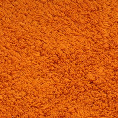 vidaXL Baderomsmattesett 2 stk stoff oransje