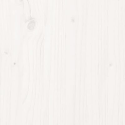 vidaXL Salongbord hvit 110x50x30 cm heltre furu