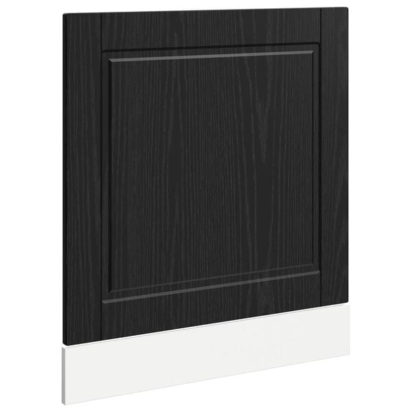 vidaXL Kj&oslash;kkenskap Svart Eik 60 x 1,5 x 67 cm Konstruert tre