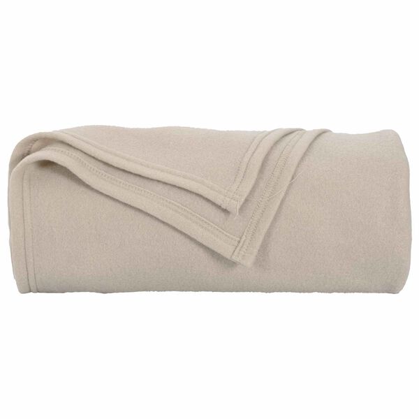 vidaXL Kastepledd 24 pcs Beige 200 x 150 cm Fleece