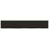 vidaXL Vegghylle m&oslash;rkebrun 180x40x(2-4) cm behandlet heltre eik