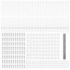 vidaXL Gjerde med stolpe s&oslash;lv 1,6 x 100 m St&aring;l
