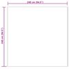 vidaXL Faux Skinnmatte Tafalla Rosa 240 x 240 cm Polyester
