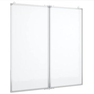 vidaXL Magnetisk tavle 80x80x1,7 cm aluminium