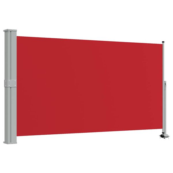 vidaXL Uttrekkbar sidemarkise 140 x 300 cm r&oslash;d