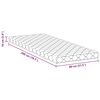 vidaXL Madrass med kokoslag Hvit 200 x 80 cm PU Skum