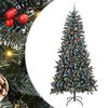 vidaXL Kunstig juletre gr&oslash;nn 240 cm PVC og plast og st&aring;l