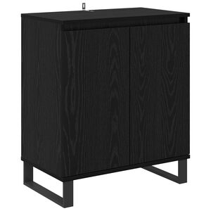 vidaXL Serviesskap Svart Eik 60 x 35 x 70 cm Konstruert tre