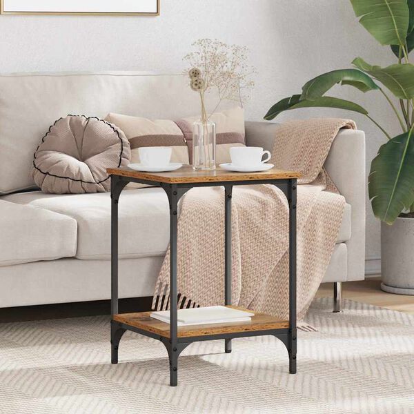 vidaXL Kaffebord Gamle tre 40 x 40 x 55 cm Konstruert tre