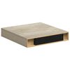 vidaXL Flytende vegghyller 4 stk eik 23x23,5x3,8 cm MDF