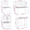 vidaXL Hage Bistro Sett 5 pcs Brun heltre akasie