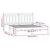 vidaXL Sengeramme 120x190 cm Small Double heltre