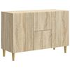 vidaXL Serviesskap Sonoma eik 89 x 34,5 x 60 cm Konstruert tre