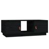 vidaXL Salongbord svart 100x50x35 cm heltre furu