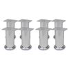 vidaXL Runde sofaben 8 stk krom 120 mm
