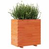 vidaXL Plantekasse voksbrun 70x40x72 cm heltre furu