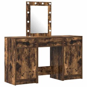 vidaXL Sminkebord Brun 50 x 41 x 135 cm Konstruert tre