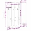 vidaXL Vegghengt kleshenger Veggmontert Sonoma eik 100 x 10 x 100 cm