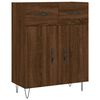 vidaXL Highboard brun eik 69,5x34x180 cm konstruert tre