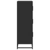 vidaXL Highboard svart 68x35x106,5 cm konstruert tre og metall