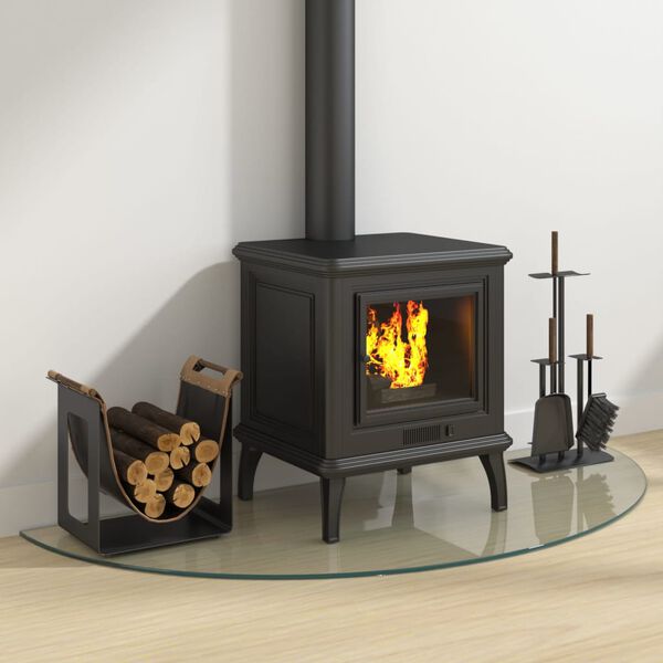 vidaXL Peis glassplate halvrund 1200x500 mm