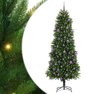 vidaXL Juletre med 300 LED med stativ gr&oslash;nn 240 cm PE