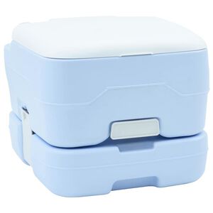 vidaXL Camping toalett Lys bl&aring; og hvit 41,5 x 36,5 x 30 cm Polyethylen