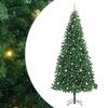 vidaXL Kunstig juletre med 300 LED gr&oslash;nn 300 cm PVC og Metall og Plast