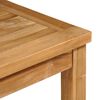 vidaXL 5-delt hagespisesett 80x80 cm heltre teak