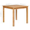 vidaXL 5-delt hagespisesett 80x80 cm heltre teak