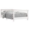 vidaXL Barnesengeramme hvit 70x140 cm heltre furu