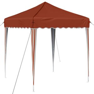 vidaXL Pop-up Festtelt 195 x 195 x 245 cm Terrakotta Oxford Stoff