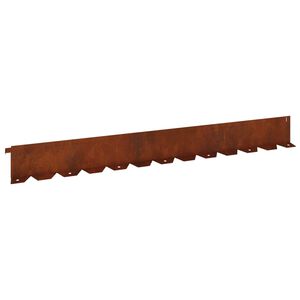 vidaXL Gjerdekant 30 stk. 102 x 10 x 4 cm St&aring;l Rusten