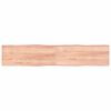 vidaXL Bordplate lysebrun 200x40x(2-6)cm behandlet heltre naturlig