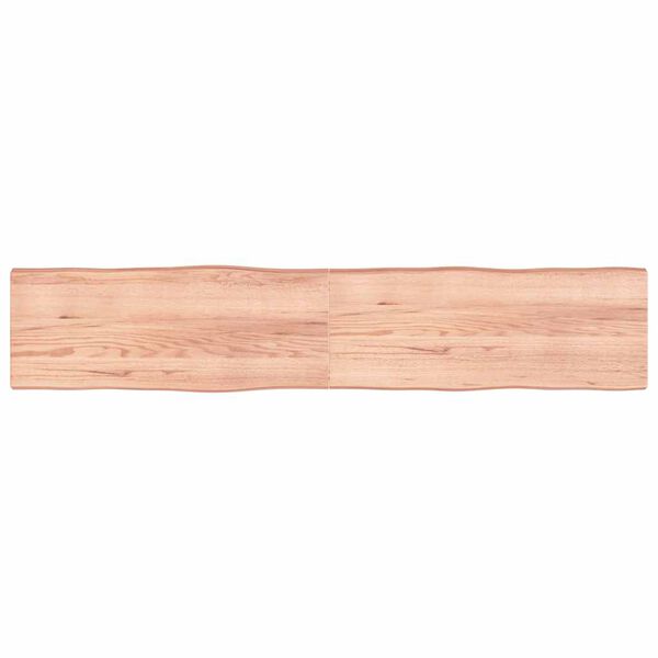 vidaXL Bordplate lysebrun 200x40x(2-6)cm behandlet heltre naturlig