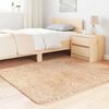 vidaXL Flossteppe med lang luv NAVARRA beige 120x120 cm polyester