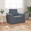 vidaXL Sammenleggbar Sofa seng M&oslash;rkegr&aring; 98 x 71 x 83 cm Fl&oslash;yel