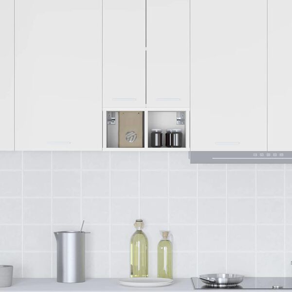 vidaXL Hengende skap med lagring Hvit 20 x 29,5 x 40 cm Konstruert tre