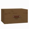 vidaXL Veggmonterte nattbord 2 stk honningbrun 40x29,5x22 cm