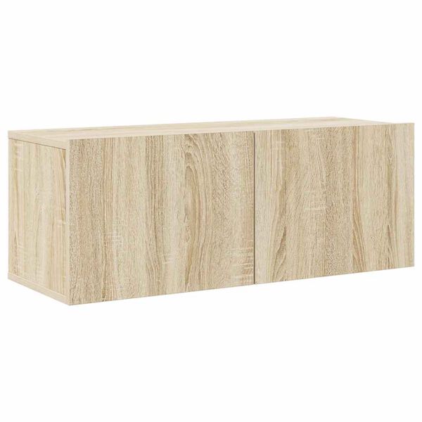 vidaXL TV-benksett 8 stk sonoma eik konstruert tre