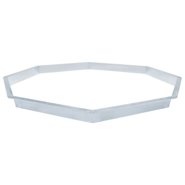 vidaXL Sneglegjerde galvanisert st&aring;l 444x25 cm