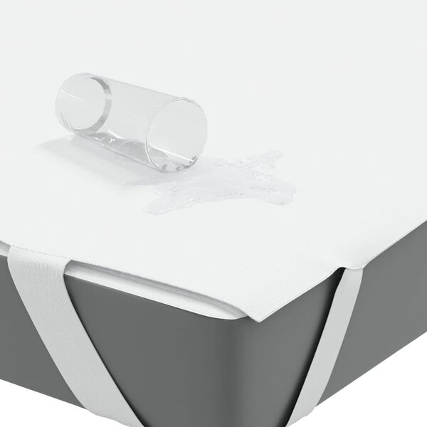 vidaXL Madrassbeskytter hvit 160x200 cm vanntett