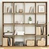 vidaXL Bokhylle artisan eik 137,5x29x137,5 cm konstruert tre