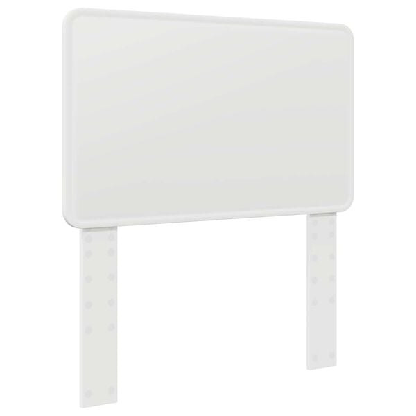 vidaXL Hodegavl med hodegjerde Hvit 75 cm Konstruert tre