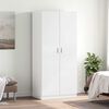 vidaXL Garderobe h&oslash;yglans hvit 80x52x180 cm konstruert tre