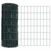 vidaXL Euro gjerde grønn 0.4 x 10 m PVC-belagt jern