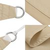 vidaXL Solseil oxfordstoff kvadratisk 2,5x2,5 m beige